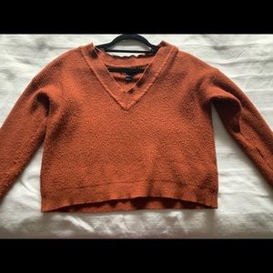 Orange fall sweater
